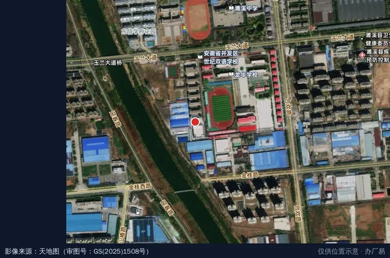 濉溪经济开发区企业服务中心卫星位置示意图