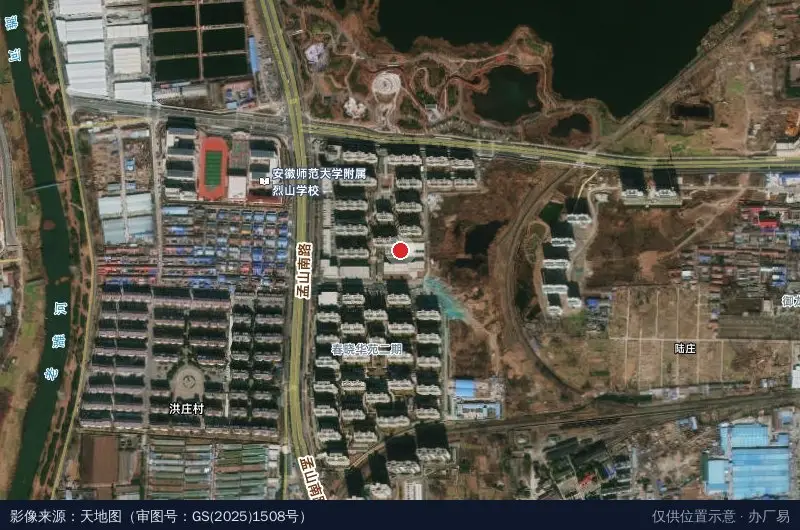 洪庄农业科技示范园奇苑园艺-西北门卫星位置示意图