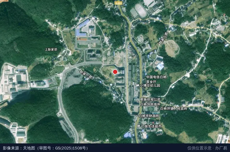 工业园七路卫星位置示意图