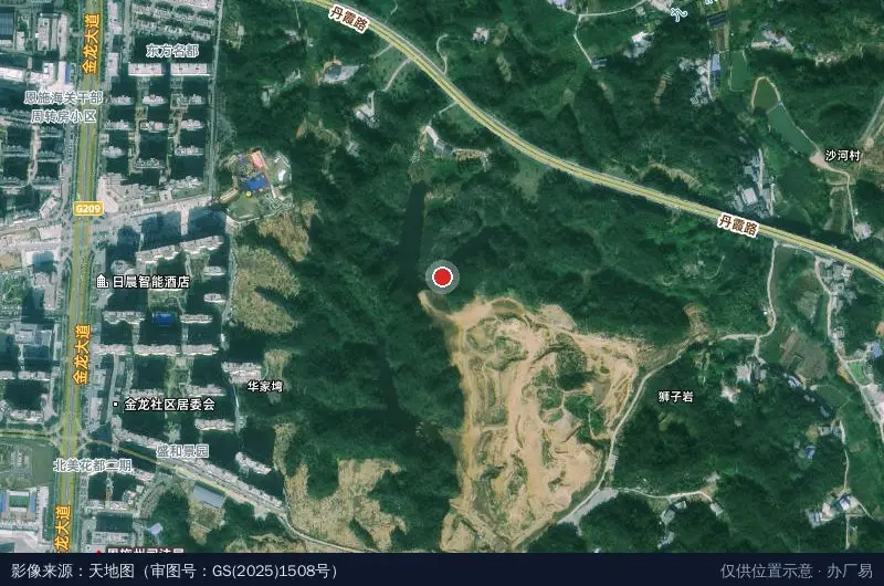 湖北一红一绿茶业科技集团有限公司卫星位置示意图