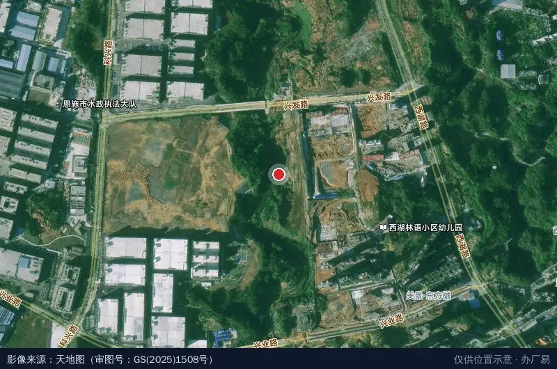 恩施公路运输机动车检测公司卫星位置示意图
