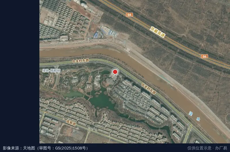 海东工业园公租房卫星位置示意图