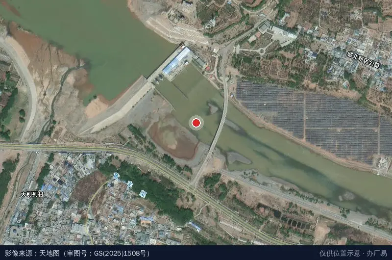 街子工业区卫星位置示意图