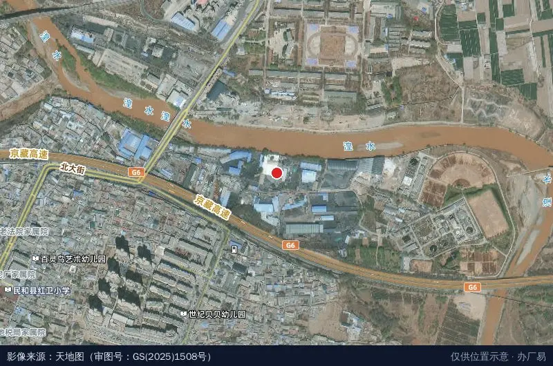 民和县电商产业园卫星位置示意图