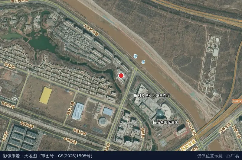 青海大数据产业园卫星位置示意图