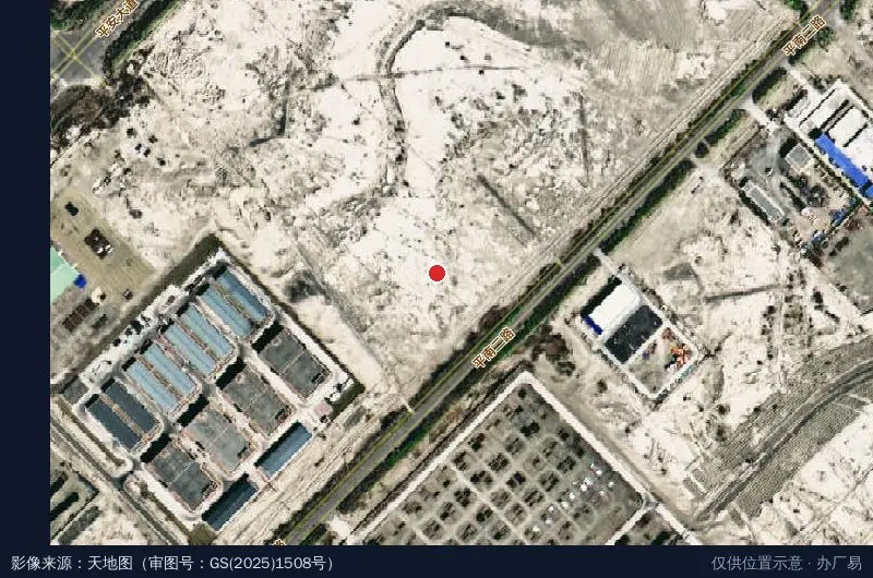 仓储物流中心卫星位置示意图