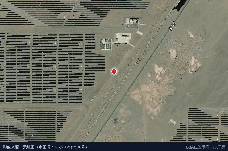 红星四场光伏产业园常晖站卫星位置示意图