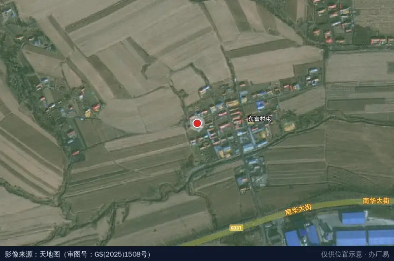 鸡西静脉产业园卫星位置示意图