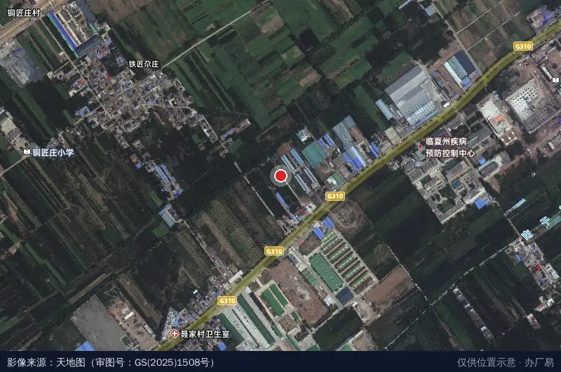 工业园区卫星位置示意图