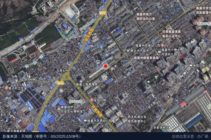 顺丰速运（红园新村店）卫星位置示意图