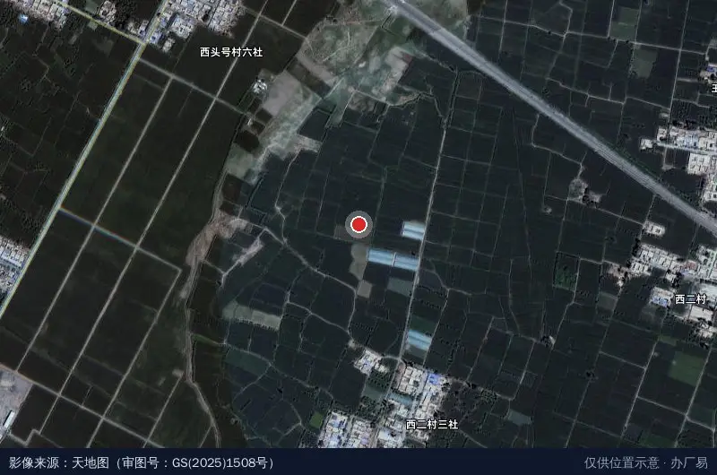 临泽工业园区卫星位置示意图