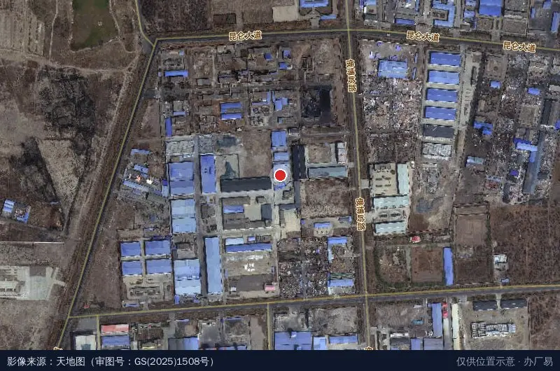 张掖经济技术开发区卫星位置示意图