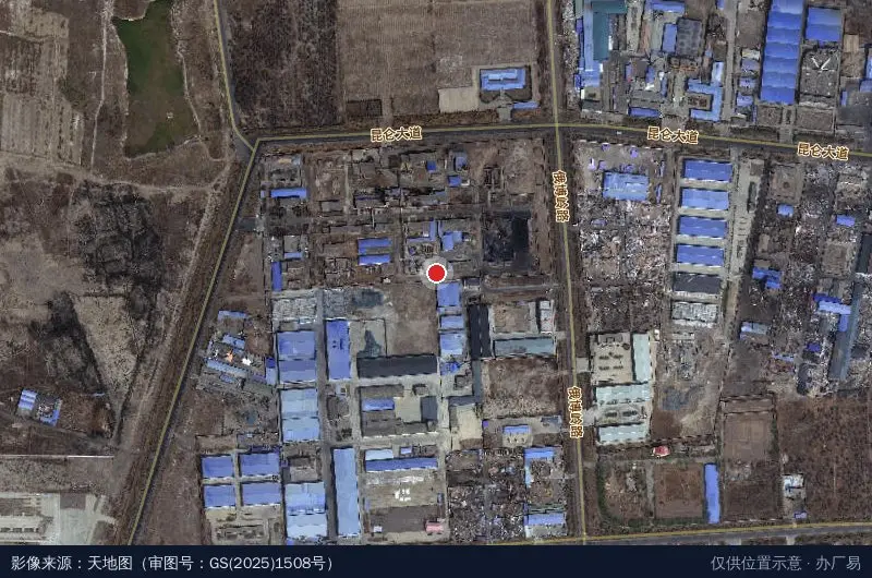 国家级张掖经开区卫星位置示意图