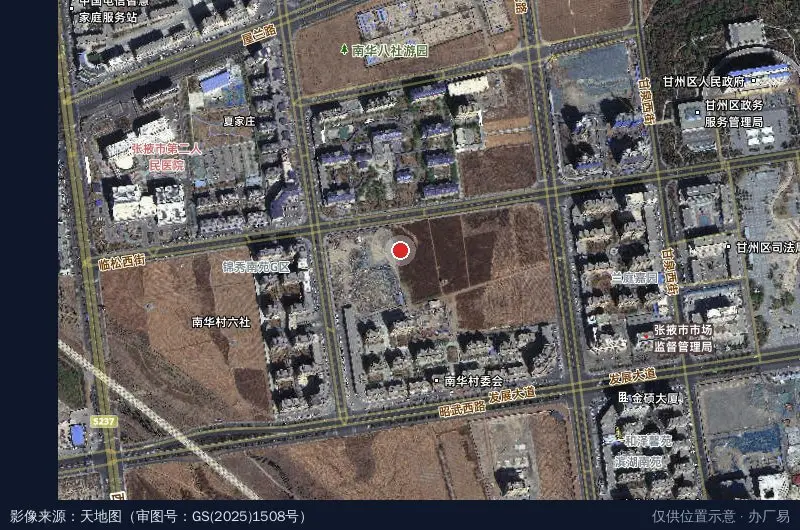 绿洲现代物流园卫星位置示意图