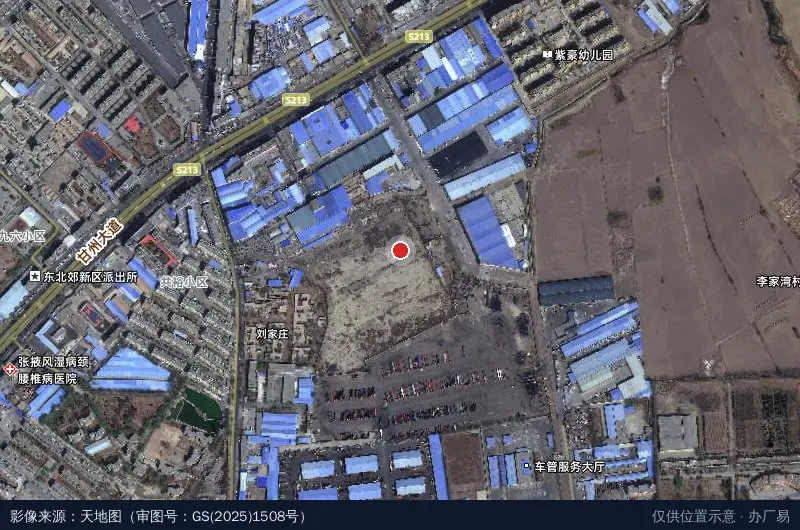 甘州区家庭服务业创业就业孵化基地卫星位置示意图