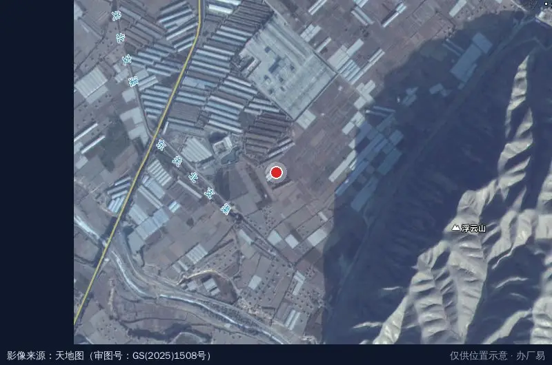 阿西娅农业产业园卫星位置示意图