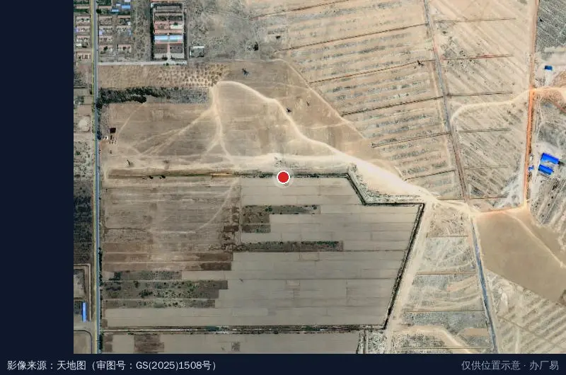 景泰海景洲一条山产业园办公区卫星位置示意图