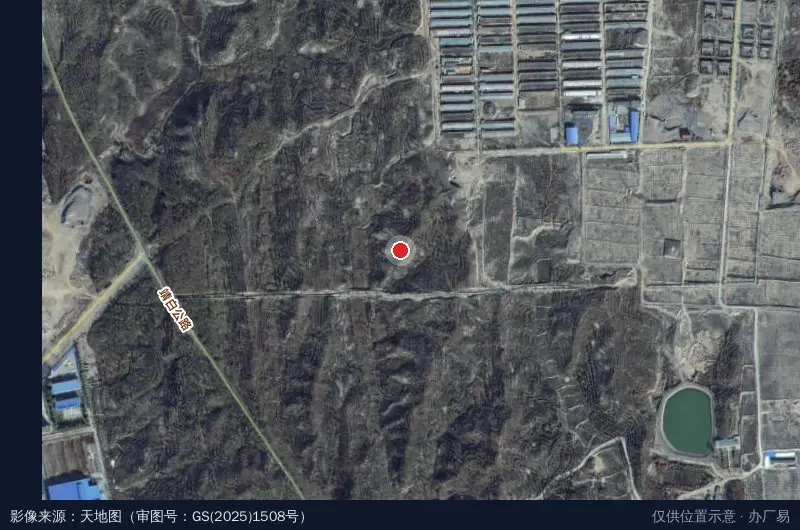 泰山石膏甘肃有限公司卫星位置示意图