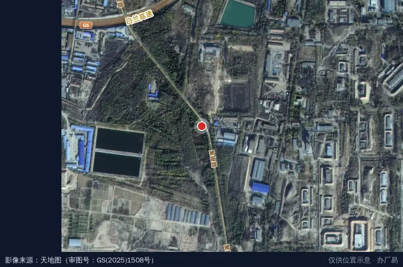 中交二公局第三工程有限公司白银城区南环路综合管廊及道路工程项目经理部卫星位置示意图