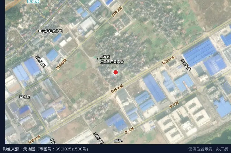 张家界经济开发区创业中心-11栋卫星位置示意图