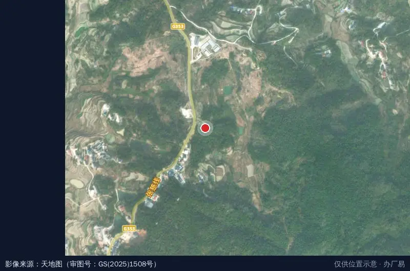 张家界大峡谷国际旅游经济区卫星位置示意图