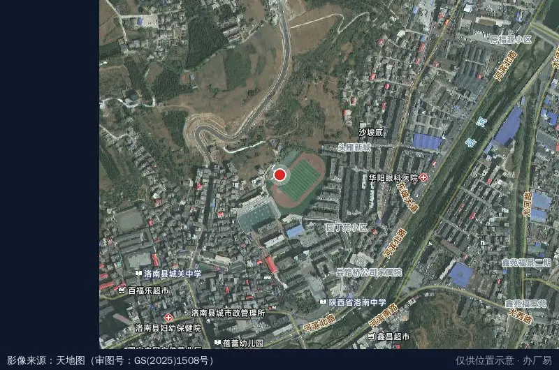 洛南县工业园区创业投资有限责任公司卫星位置示意图