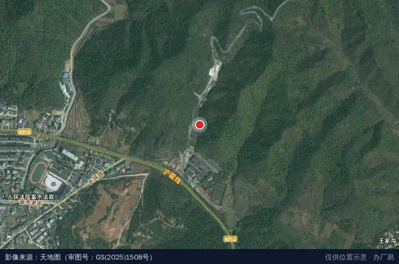 海鑫食用菌产业园卫星位置示意图