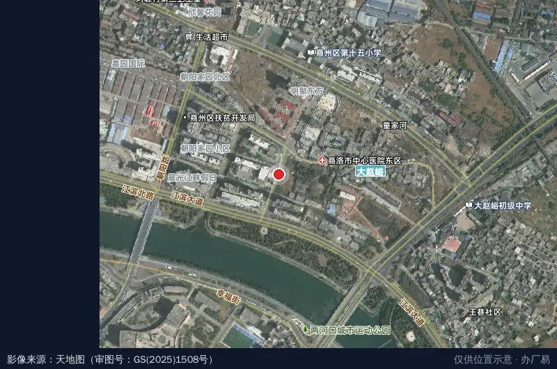 商州区妇幼保健院卫星位置示意图