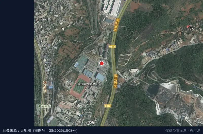 商丹国际卫星位置示意图