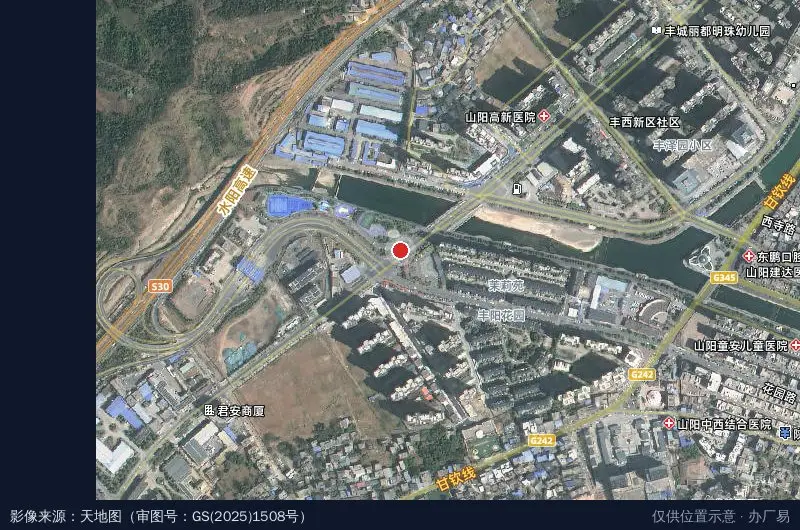 山阳县木森电子商务物流园卫星位置示意图