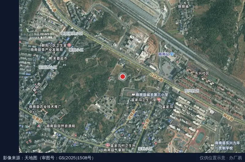 陕西双鹭巢园农牧科技有限公司卫星位置示意图