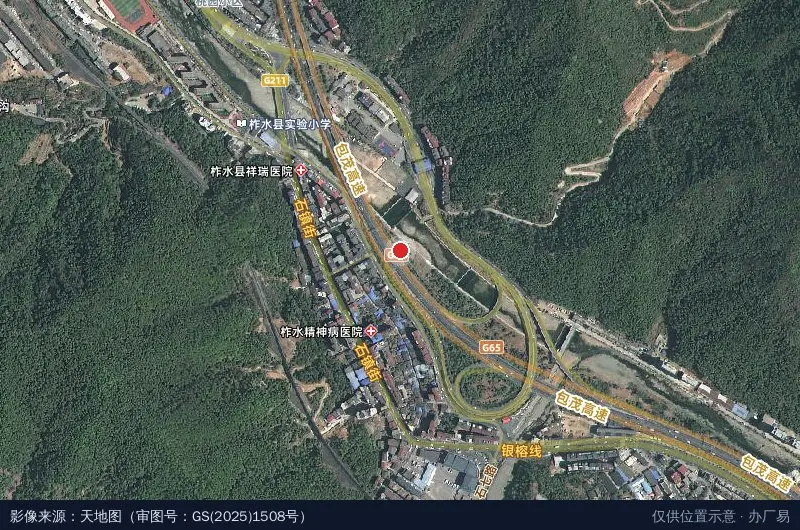 陕西省中小型企业创业基地卫星位置示意图