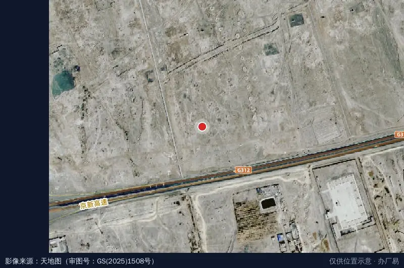 鄯善工业园区鼎泰泥浆有限公司卫星位置示意图