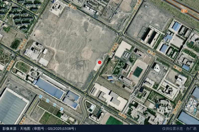 吐鲁番市高昌区物流园区卫星位置示意图
