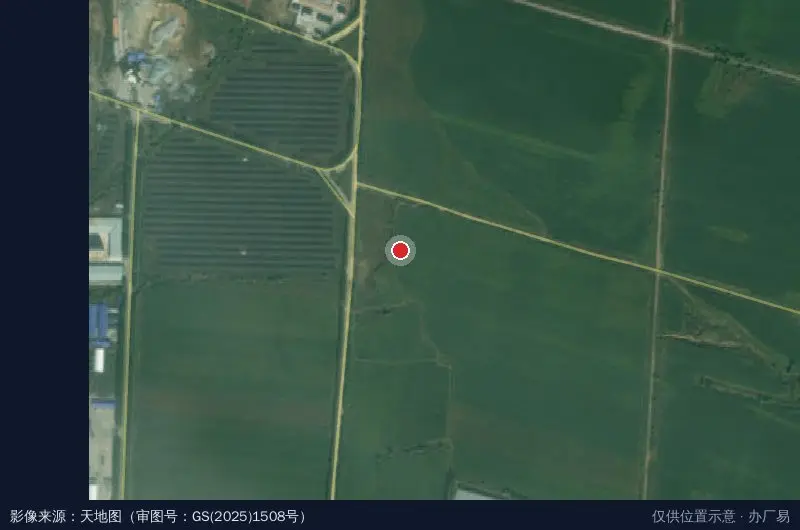 鹤岗市东山区产业转型承接区卫星位置示意图