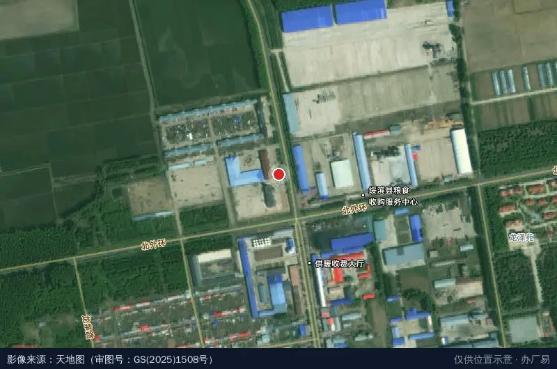 绥农新区卫星位置示意图
