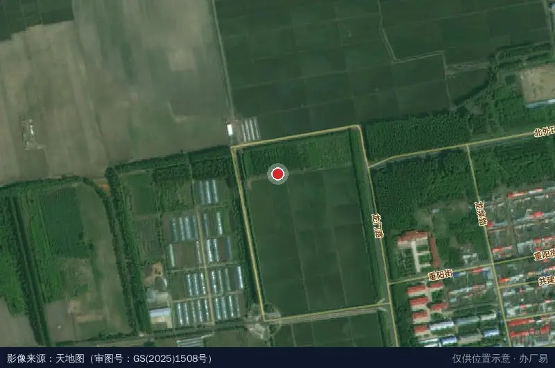 现代农业科技园卫星位置示意图