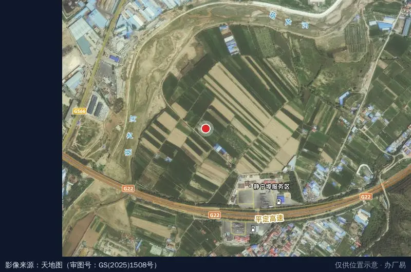 八里工业园区卫星位置示意图