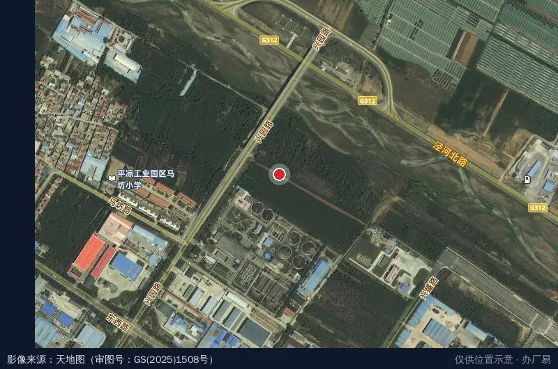 二十里铺工业园区-东南门卫星位置示意图