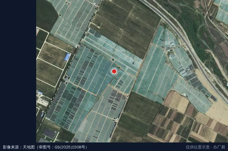 泾河川现代农业产业园露营基地卫星位置示意图