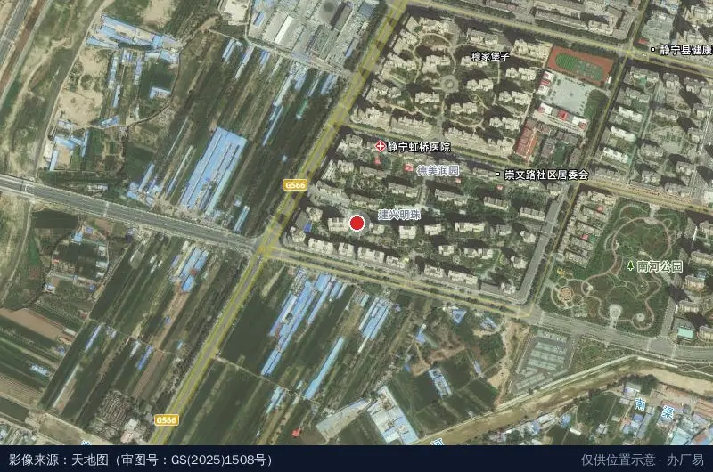 中国平凉金果博览城电子商务产业园卫星位置示意图