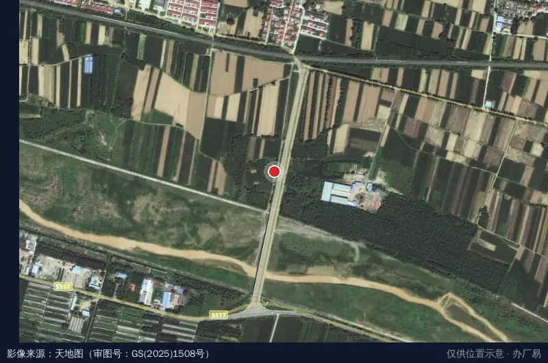 泾川县农业综合开发科技示范园区卫星位置示意图
