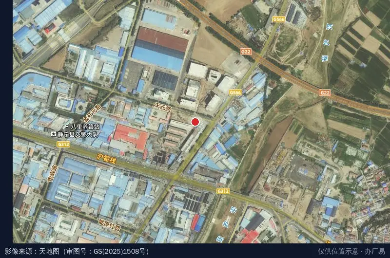 青年创业基地卫星位置示意图