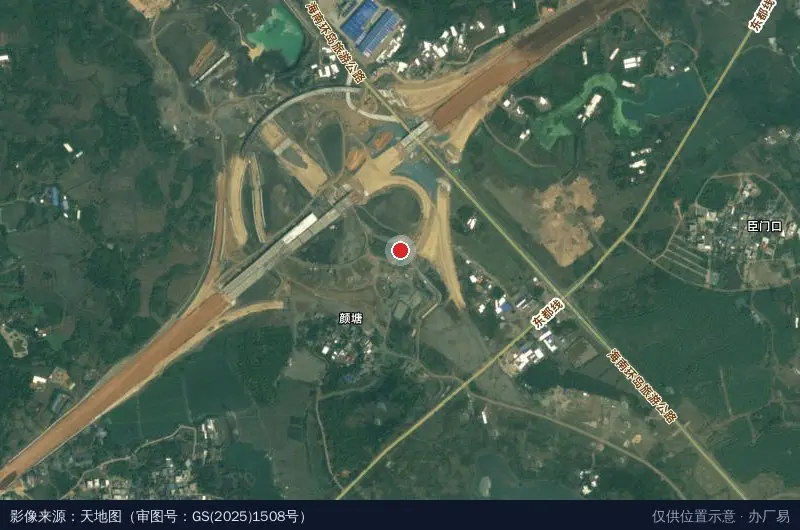 海南省洋浦经济开发区团工委卫星位置示意图