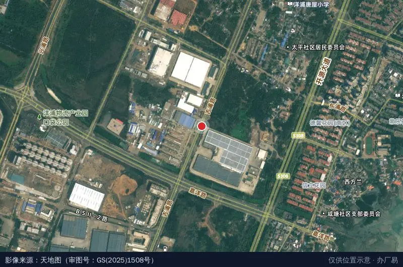 洋浦经济开发区规划建设服务中心卫星位置示意图