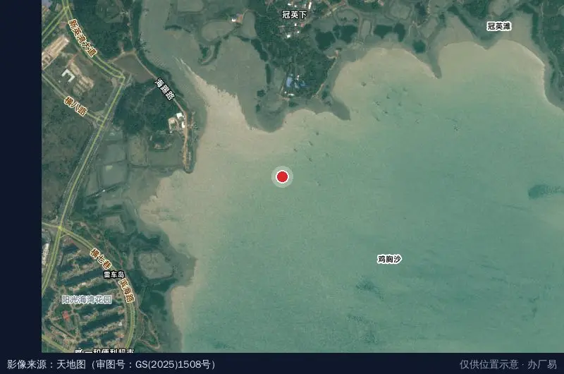 洋浦经济开发区图书馆24小时自助图书馆卫星位置示意图