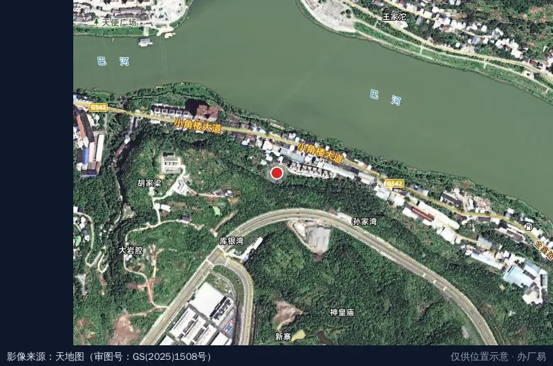 麦金地(平昌)中央厨房产业园-东北门卫星位置示意图