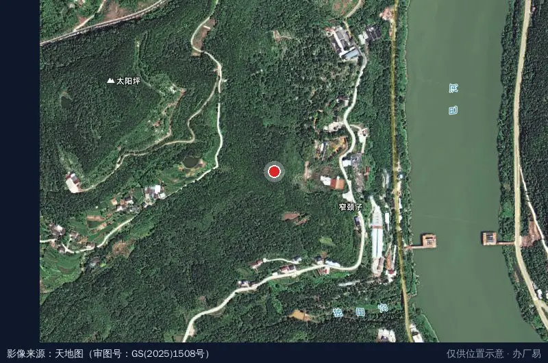 和润装配式建材产业园卫星位置示意图