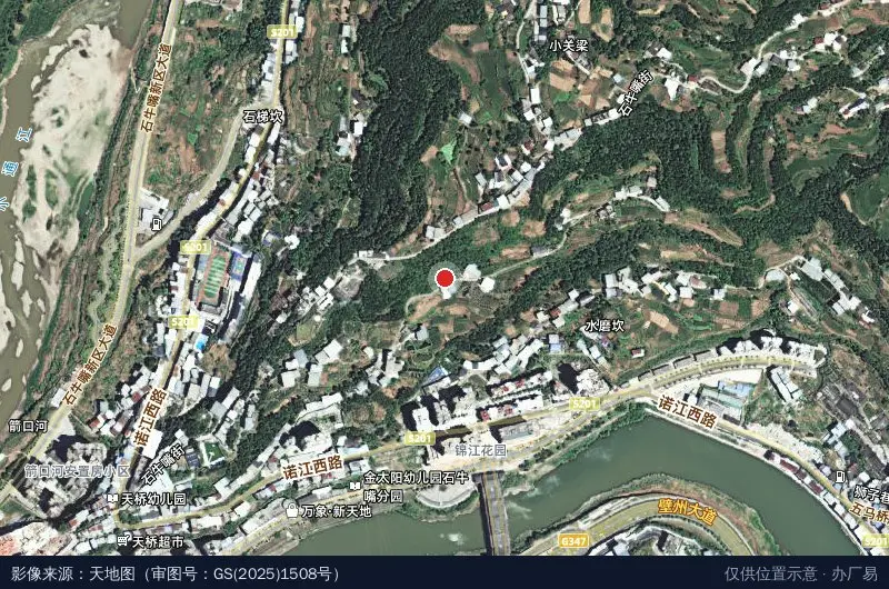 川陕渝智慧物流园卫星位置示意图