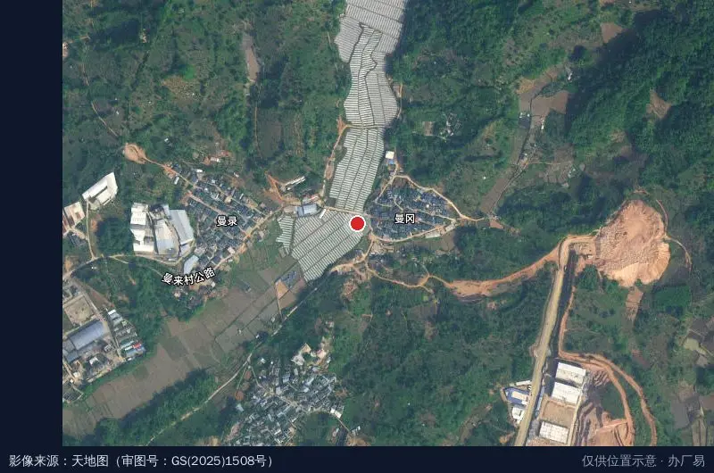 勐海工业园区西区卫星位置示意图